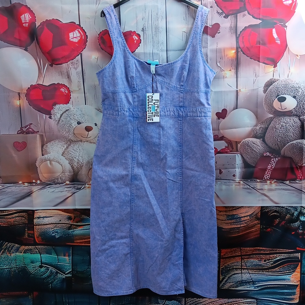NWOT Blue Denim Dress